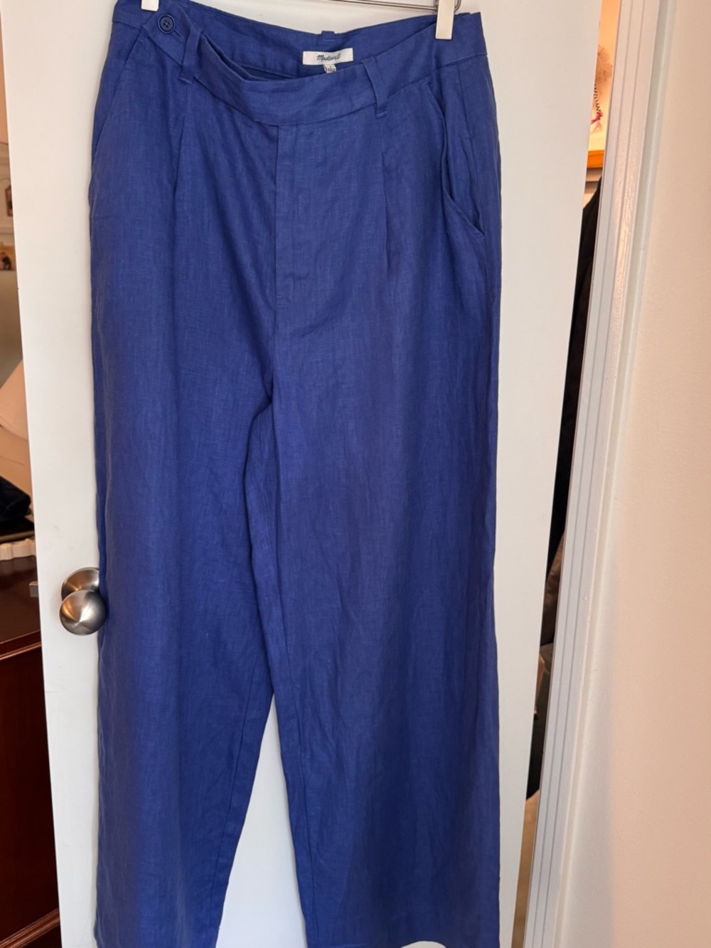Madewell Harlow Wide-Leg Linen Pant - Picture 2 of 7